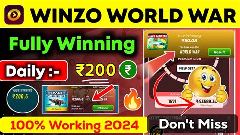 Winzo World War Winning Trick Winzo World War Kaise Khele Winzo