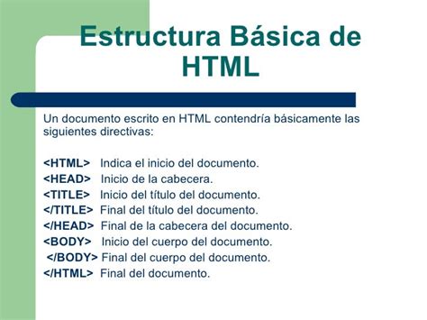 Lenguaje Html