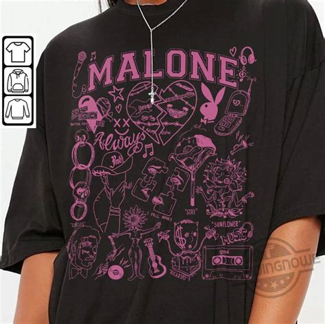 Post Malone Doodle Art Tattoo Shirt - Trendingnowe