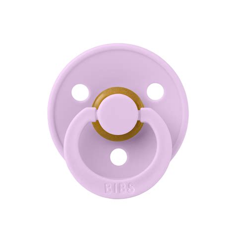 Ty ngậm núm tròn cao su tự nhiên BIBS Pacifier Colour Latex Size 1 từ 0