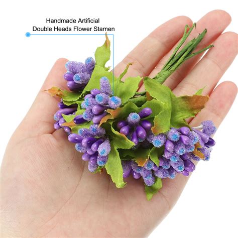 50 Pcs Artificial Flower Stamen Mini Berry Pick Bunch Fruit Floral