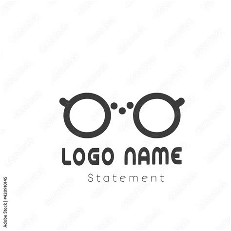 Glasses Logo Icon Vector Template Design Illustration Stock Vector