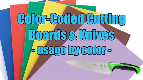 Color Coded Cutting Boards And Knives Which Color Goes With What Food