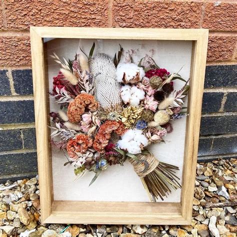 Wedding Flower Bridal Bouquet Keepsake Shadowbox Frame Etsy Bouquet