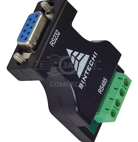 Conversor Adaptador Serial Sintechi Rs232 Para Rs485 Novo