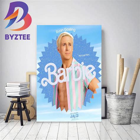 Ryan Gosling As Ken In Barbie Decor Poster Canvas - Byztee