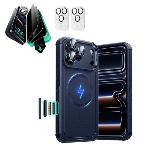 Blue iPhone 17 Pro Max Privacy & Full Camera Cover Protection|ESR Cyber