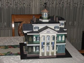 Halloweenables Finished Disneyland Haunted Mansion Paper Model At