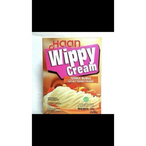 Jual Wippy Cream Whipping Whipped Cream Bubuk Haan Gram