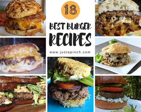 18 Best Burger Recipes - Just A Pinch