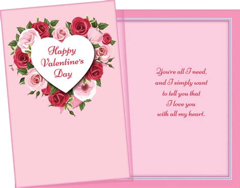 031972 Six Valentines Day General Greeting Cards With Six Envelopes