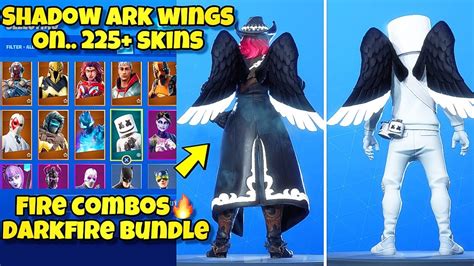 New Shadow Ark Wings Back Bling Showcased With 225 Skins Fortnite Br Shadow Ark Wings