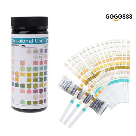 Gogobjp 100pcs 10 Parameters Ketone Test Paper Strips Urine Reagent