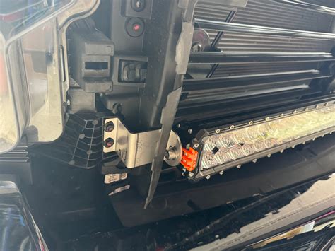 Chevrolet Silverado Zr2 Behind Grill Led Light Bar Mounts Complete