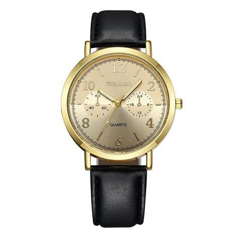 Yolako Yk Casual Quartz Watch Gold Black