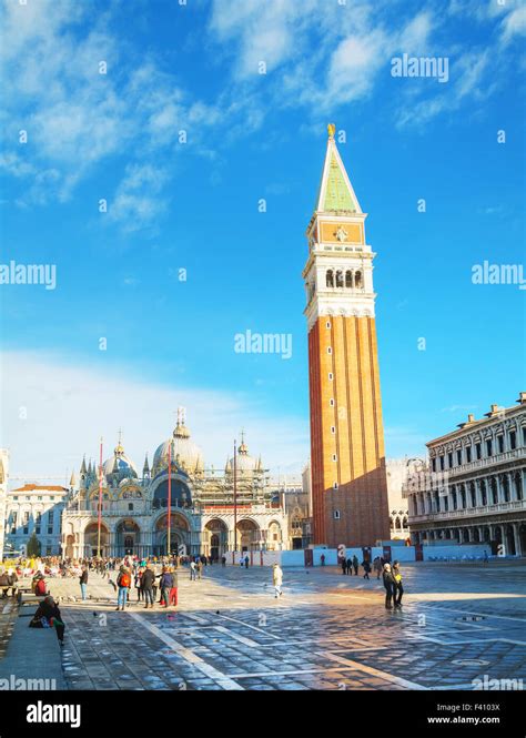 Piazza San Marco On In Venice Stock Photo Alamy