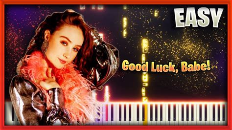 Chappell Roan Good Luck Babe Easy Piano Tutorial By October Youtube