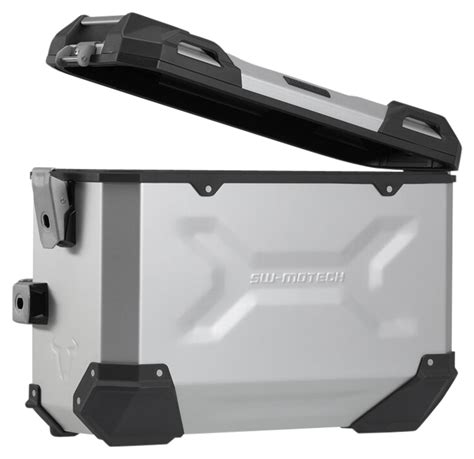 SW Motech TRAX ADV Aluminium Case System For Various Models Silver