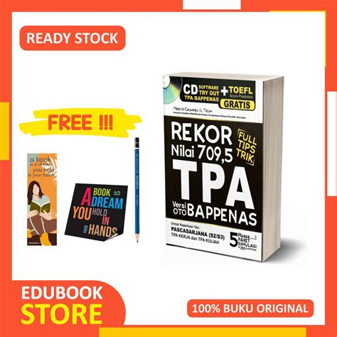 Jual Buku Tpa Versi Oto Bappenas Rekor Nilai Full Tips Trik Tes