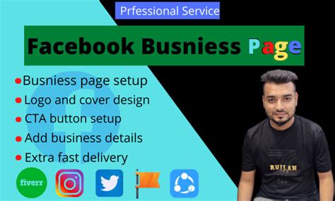 Do facebook business page create and setup, logo, cover design by ...