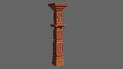 Indian Temple Pillar free VR / AR / low-poly 3D model | CGTrader