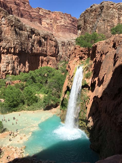 Hiking The Havasupai Trail To Havasu Falls (Supai, Arizona) - Flying ...