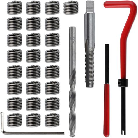 Leontool 30 Piece M6 X 10mm Thread Repair Kit Hss Drill Helicoil Thread Repair Kit Metric