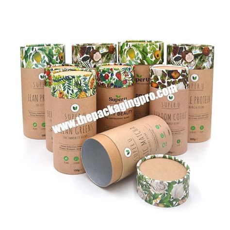 Custom Cylinder Paper Cardboard Loose Powder Packaging Paper Tube Box