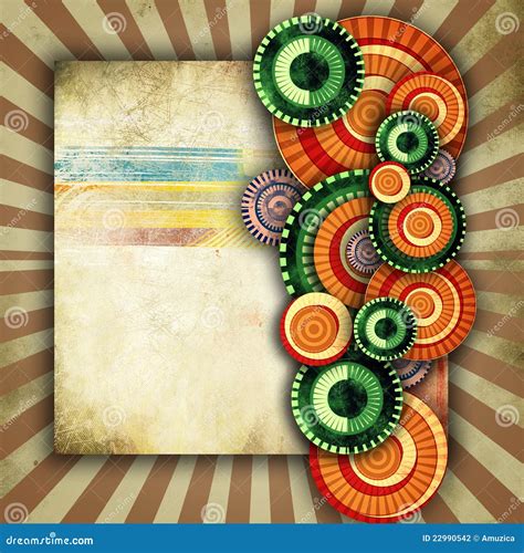 Background with Round Pattern Stock Illustration - Illustration of rust, brown: 22990542