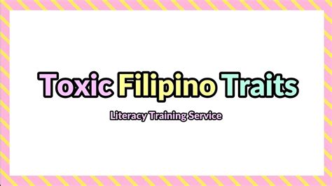 Toxic Filipino Traits Lts Youtube