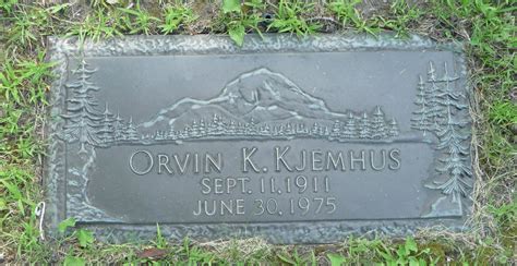 Orvin Kenyon Kjemhus 1911 1975 Find A Grave Memorial