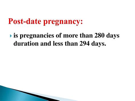 Ppt Prolonged Pregnancy Powerpoint Presentation Free Download Id