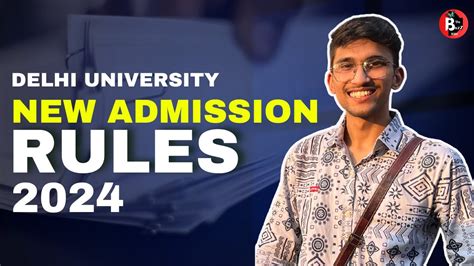 Delhi University Latest Update 2024 Du Admission Rules 2024 Youtube