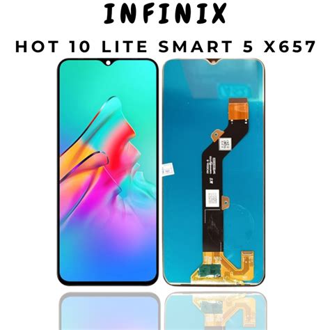 ORIGINAL Lcd INFINIX SMART 5 HOT 10 LITE X657 FULLSET TOUCHSCREEN Official Warranty Shopee