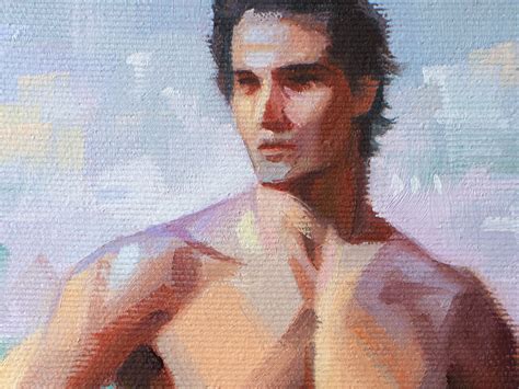 Yaroslav Sobol Naked Man By The Sea Sold Yaroslav And Gala Sobol