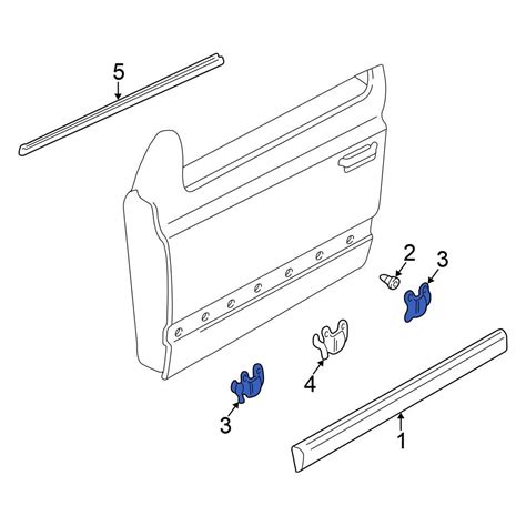 Volkswagen OE 1H0853585 - Door Molding Clip