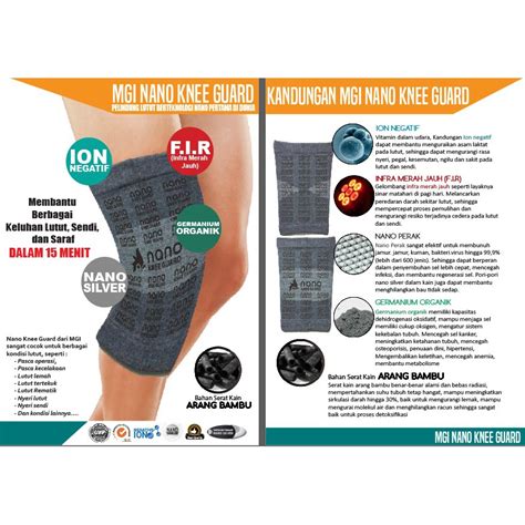 Jual Mgi Nano Knee Guard Atau Deker Lutut Biasakan Baca Deskripsi