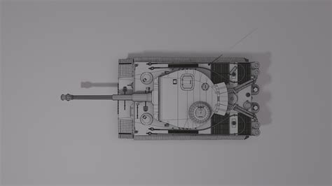 Tiger H1 Tank - 3D Model by Kostiantyn Chudak