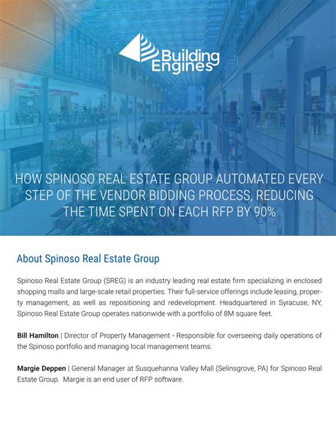 PDF Building Engines Spinoso Real Estate RFP Case Study Shopping