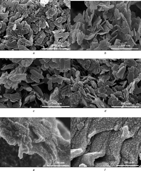 SEM Micrographs Of The ZnOrGO Nanocomposites With GO ZnO Ratio A 0 B