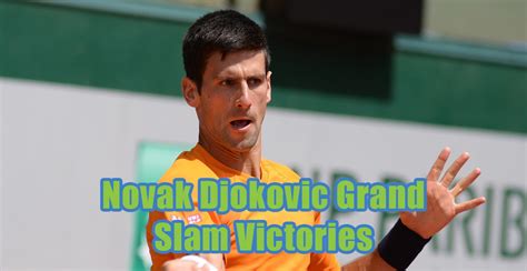 Infographic: Novak Djokovic Grand Slam Wins - Basha Tennis