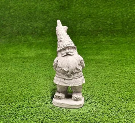 Standing Gnome Statue Concrete Garden Gnome With Big Head Figurine