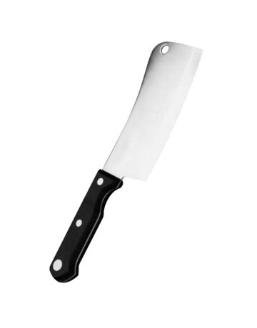 Kitchen Knife Isolated On White Background Butcher, Knife, Sharp ...