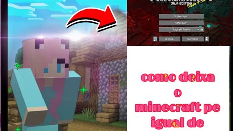 Como Deixa O Minecraft Pe Igual De Java YouTube