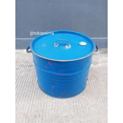 Jual Drum Besi Drum Sampah Tong Sampah Dilengkapi Dengan Tutup