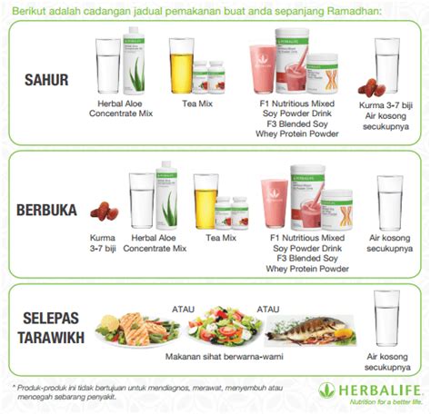 Menu Makanan Untuk Diet Herbalife