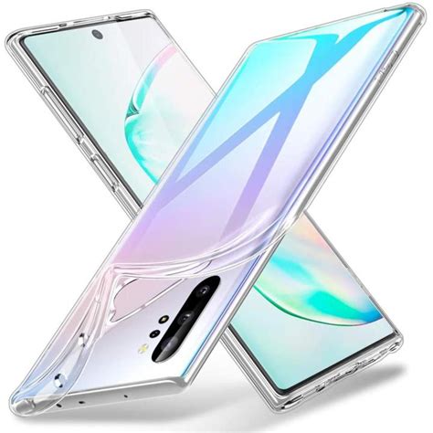 Samsung Galaxy Note 10 Plus এর জন্য সিম্পল হাই এন্ড সিলিকন কভার স্বচ্ছ