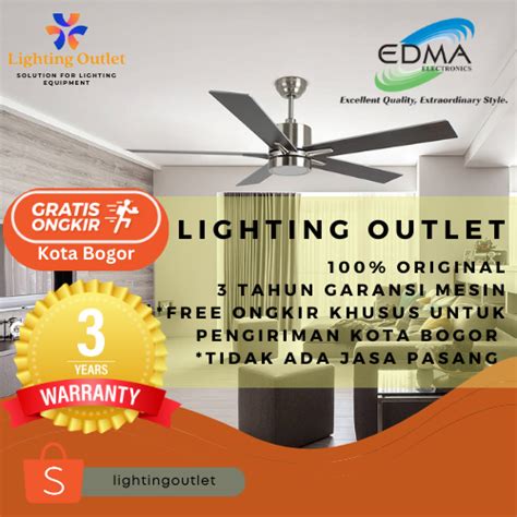 Jual MT Edma 52in Radial Kipas Angin Lampu Gantung Plafon Dengan LED