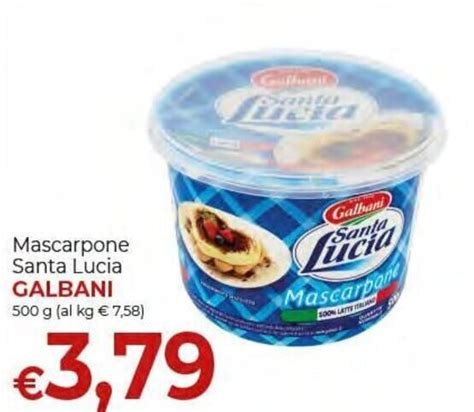 Galbani Santa Lucia Mascarpone 500 G Offerta Di Supermercati Nonna Isa