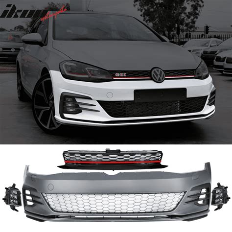 Compatible With 17 19 VW Golf MK7 7 5 GTI Style Front Bumper Cover Kit